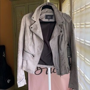 NEW BNCI Distressed Faux Suede Moto Jacket